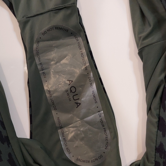 AQUA Leoard Print 2 Piece Swimsuit - Picture 5 of 7